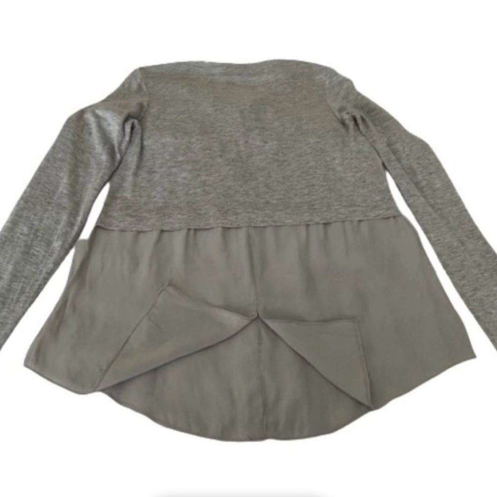 Lola & Sophie Women's Small Gray Long Sleeve Crew Neck Pullover Blouse/Shirt Top - Picture 9 of 14